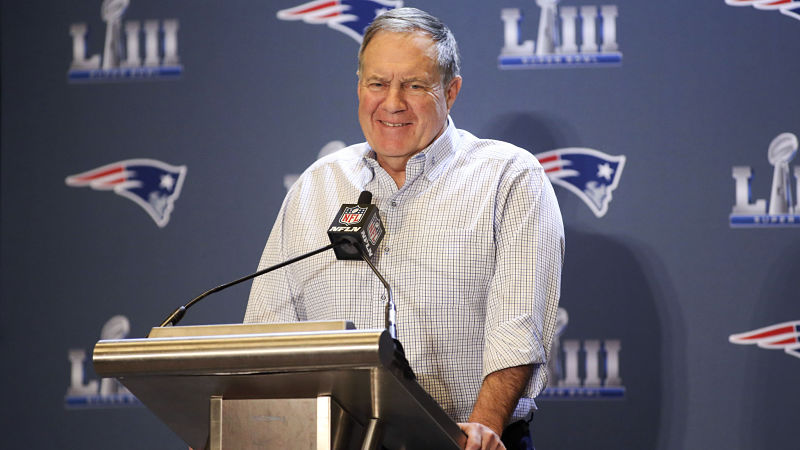New England Patriots head coach Bill Belichick