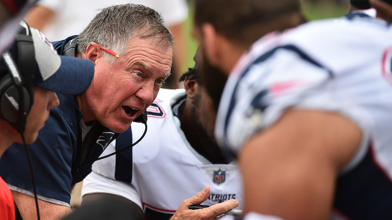 Patriots head coach Bill Belichick