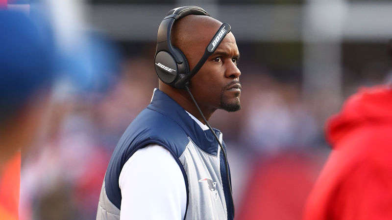 New England Patriots assistant coach Brian Flores
