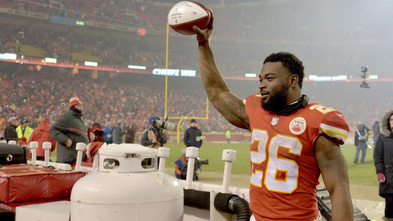 Chiefs running back Damien Williams