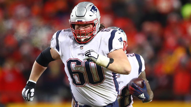 New England Patriots center David Andrews
