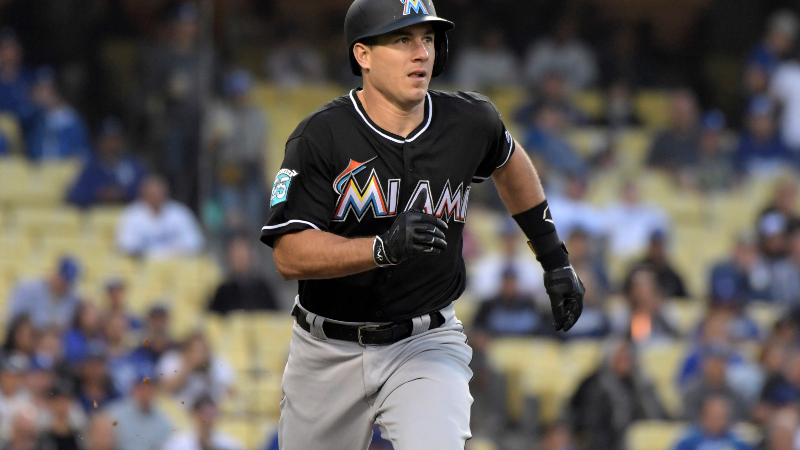 Miami Marlins catcher J.T. Realmuto