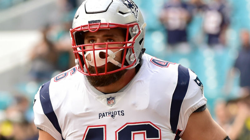 New England Patriots fullback James Develin