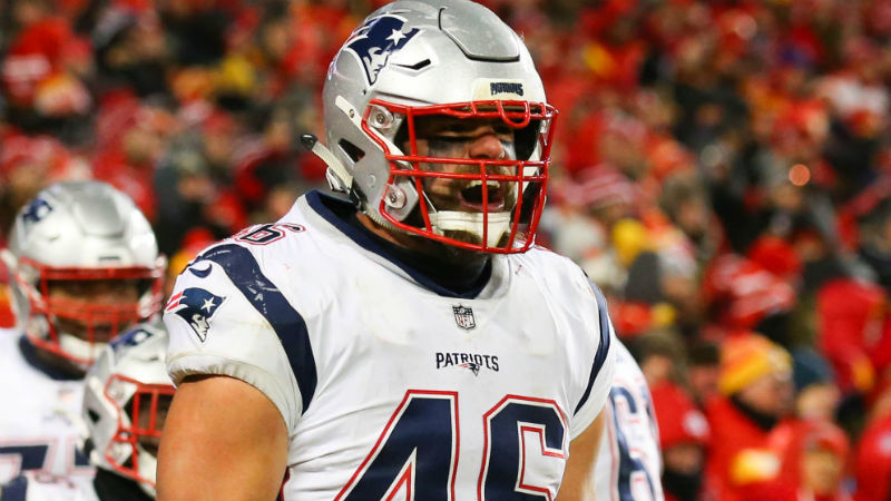 New England Patriots fullback James Develin