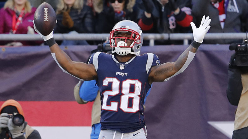 New England Patriots running back James White