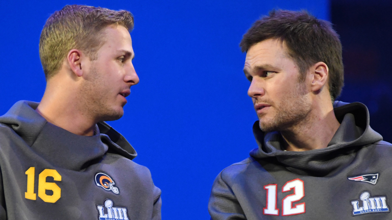 Jared Goff, Tom Brady