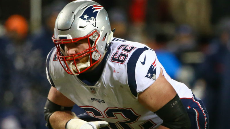 New England Patriots offensive guard Joe Thuney