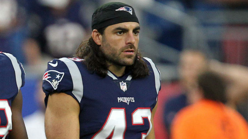 New England Patriots safety Nate Ebner