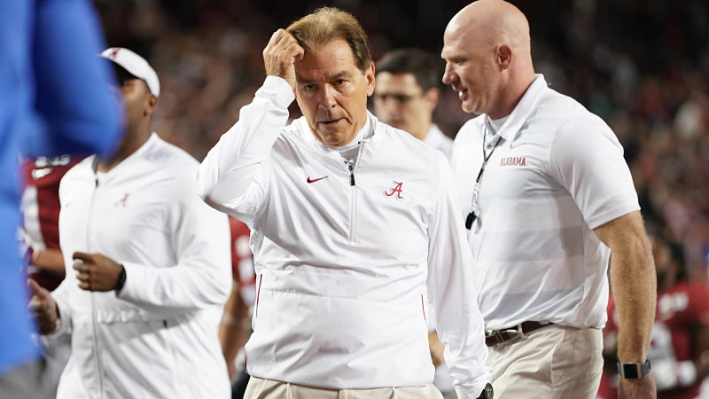 Alabama head coach Nick Saban