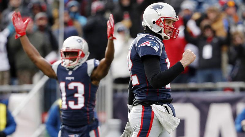 New England Patriots wide receiver Phillip Dorsett and quarterback Tom Brady