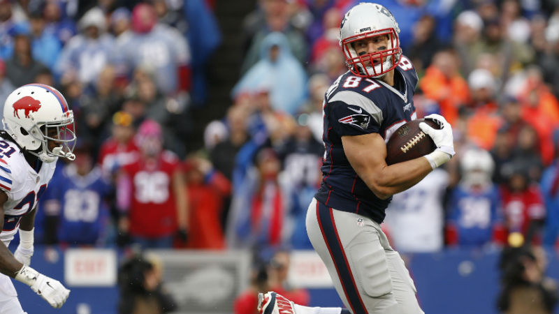 New England Patriots tight end Rob Gronkowski