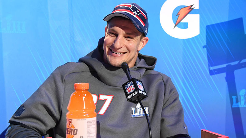 Former New England Patriots tight end Rob Gronkowski