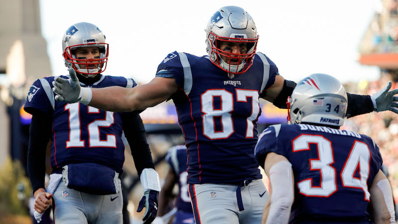 Patriots tight end Rob Gronkowski