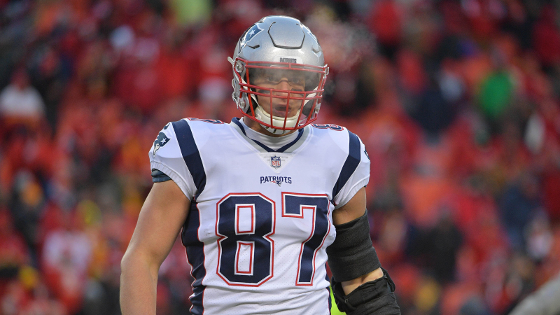 New England Patriots tight end Rob Gronkowski