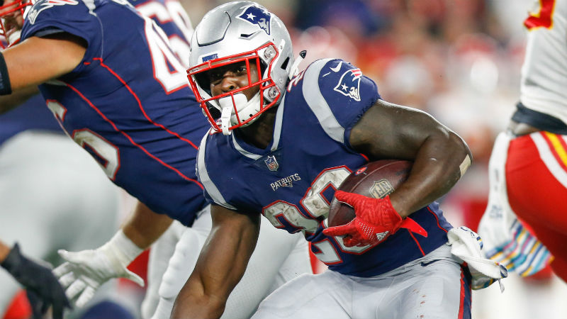 New England Patriots running back Sony Michel