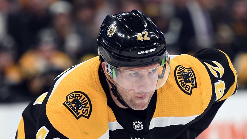 Boston Bruins winger David Backes