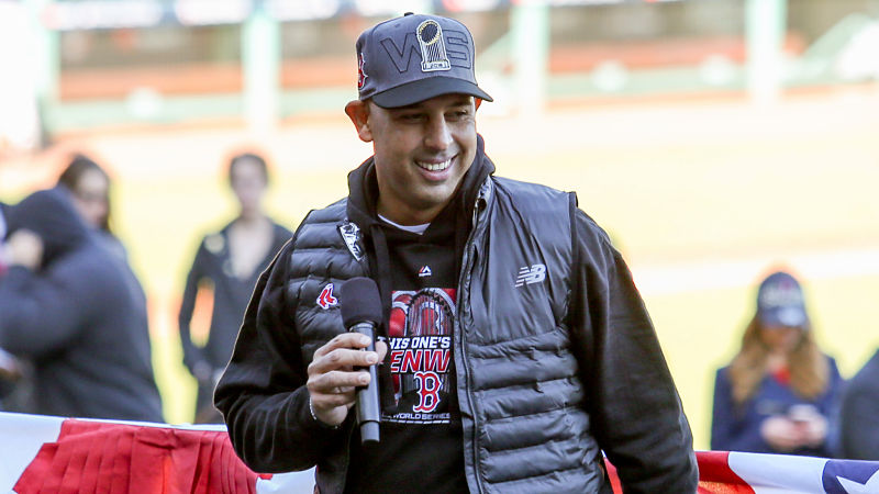Boston Red Sox manager Alex Cora