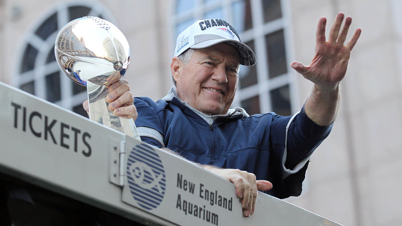 New England Patriots head coach Bill Belichick