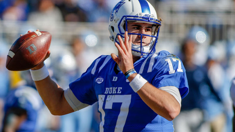 Duke quarterback Daniel Jones