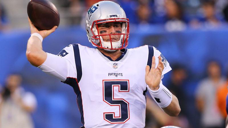 Patriots quarterback Danny Etling
