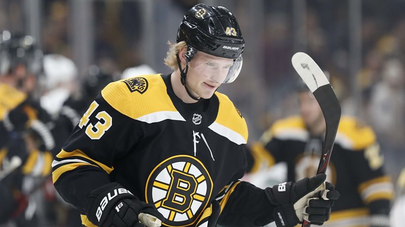 Boston Bruins forward Danton Heinen