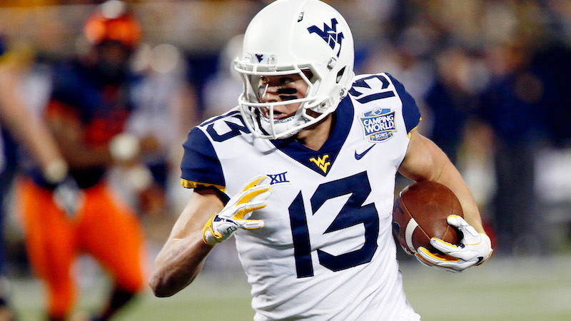 West Virginia wide receiver David Sills