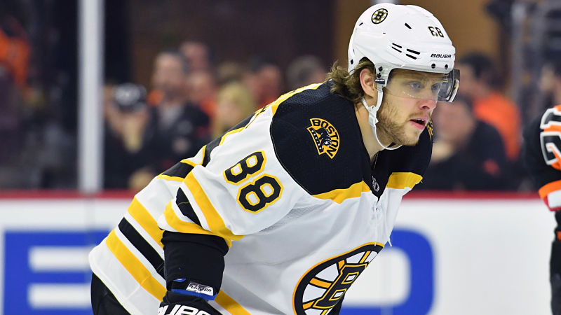 Boston Bruins winger David Pastrnak