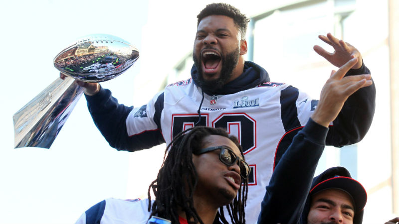 New England Patriots linebacker Elandon Roberts
