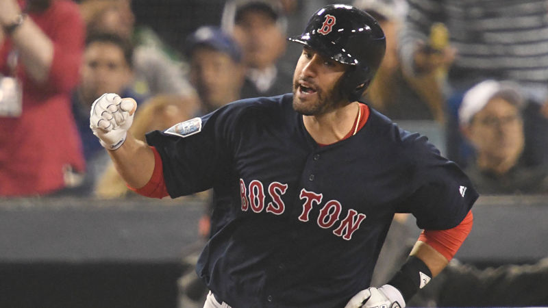 Boston Red Sox designated hitter J.D. Martinez