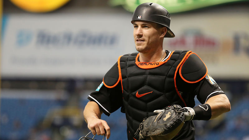 Marlins catcher J.T. Realmuto