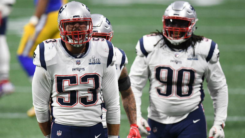 New England Patriots middle linebacker Kyle Van Noy