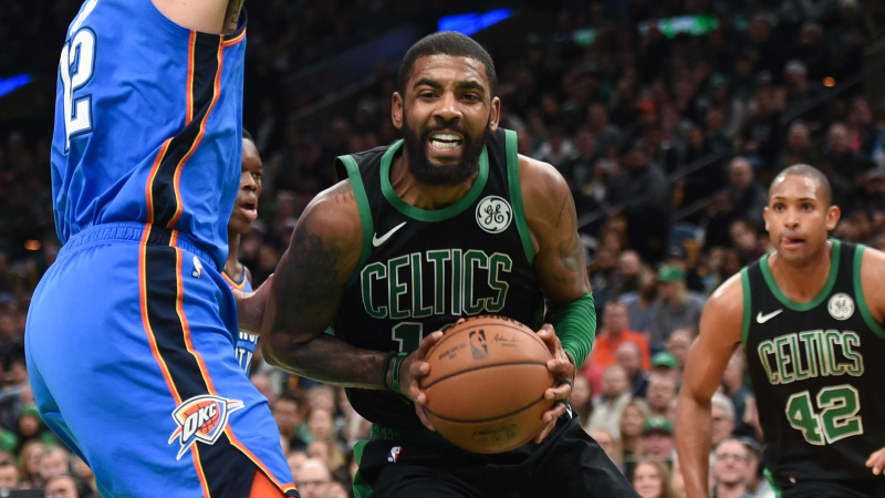 Boston Celtics point guard Kyrie Irving