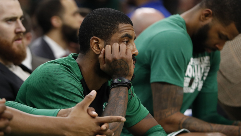 Boston Celtics point guard Kyrie Irving