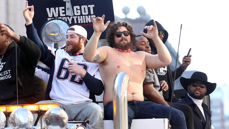 Patriots starting offensive line