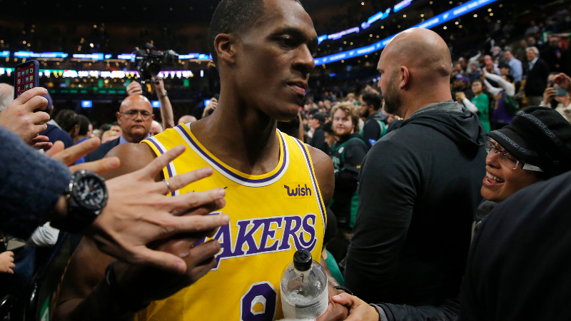 Los Angeles Lakers guard Rajon Rondo