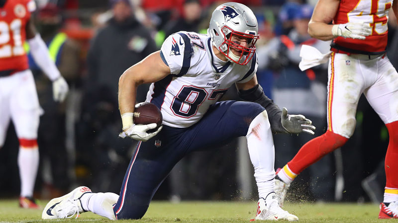 New England Patriots tight end Rob Gronkowski