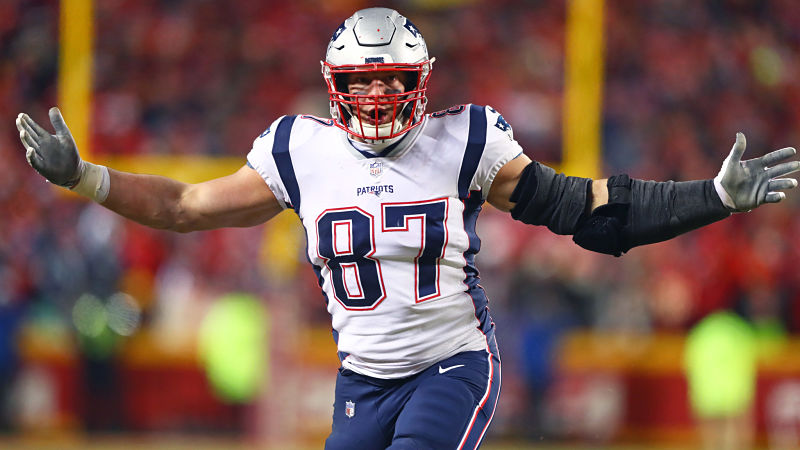 New England Patriots tight end Rob Gronkowski