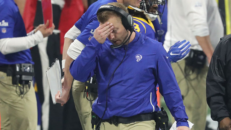 Los Angeles Rams head coach Sean McVay