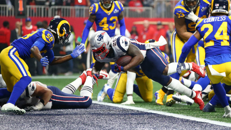 New England Patriots running back Sony Michel