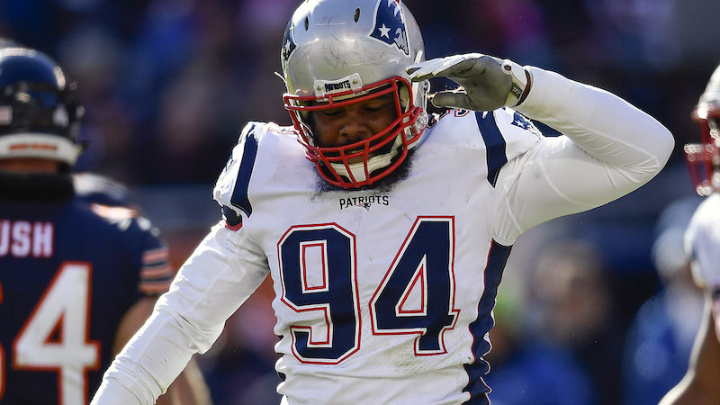 Patriots defensive end Adrian Clayborn