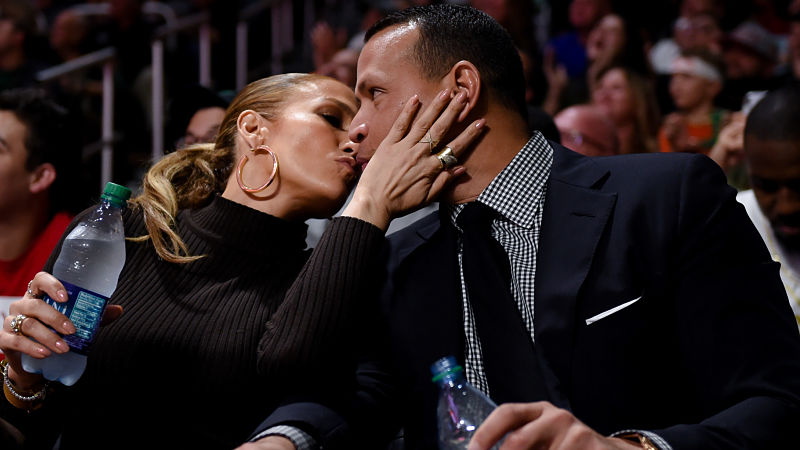 Retired MLB player Alex Rodriguez and singer Jennifer Lopez