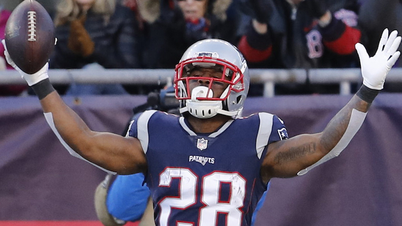 Patriots running back James White