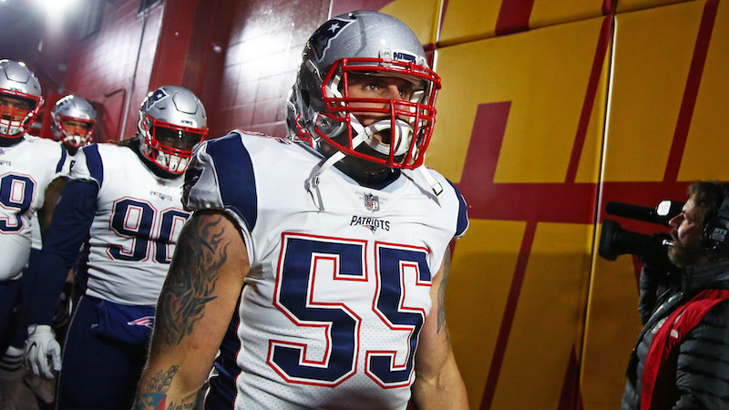 Patriots defensive end John Simon