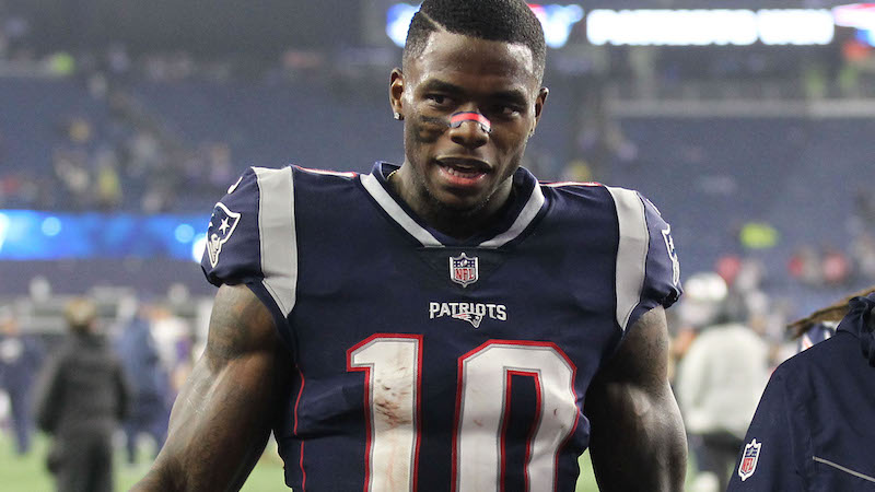 Patriots wide receiver Josh Gordon
