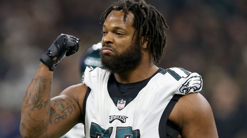 Philadelphia Eagles defensive end Michael Bennett
