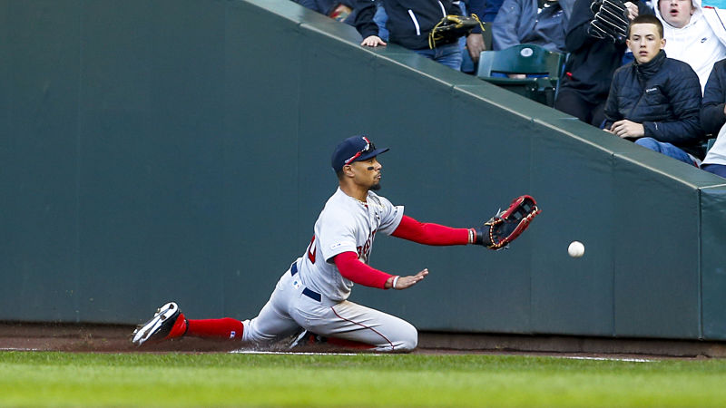 Boston Red Sox outfielder Mookie Betts