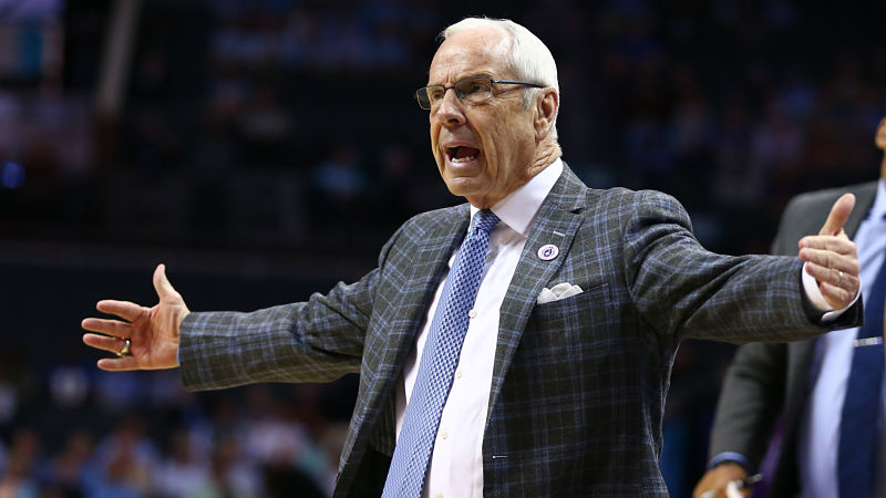 North Carolina basketball coach Roy Williams