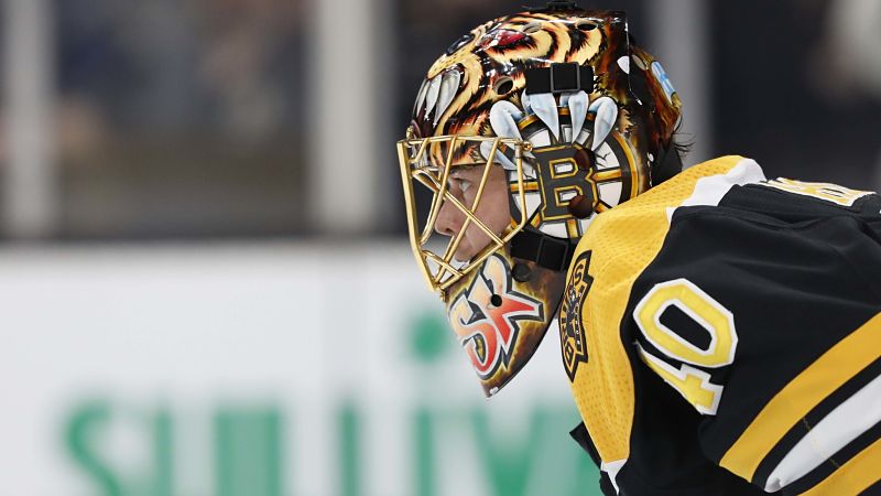 Boston Bruins goalie Tuukka Rask