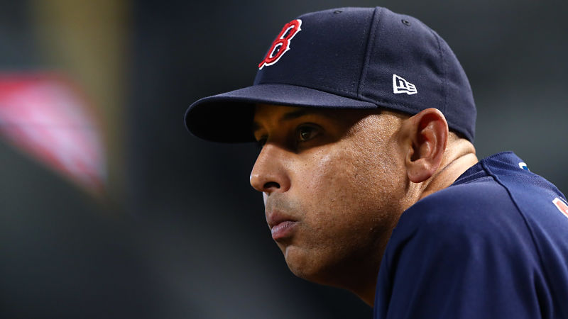 Boston Red Sox manager Alex Cora
