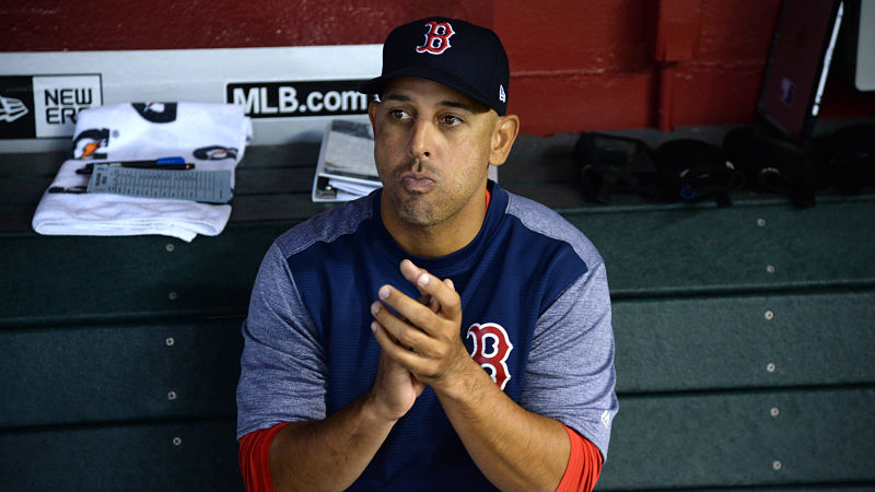 Boston Red Sox manager Alex Cora